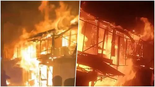 नै नीताल में भवाली के देवी मंदिर के पास सोमवार की रात 8 बजे शॉर्ट सर्किट से पांच दुकानों और उनके ऊपर बने मकान भीषण आग से जलकर राख हो गए। एक दुकान में लगी आग ने चार और दुकानों को अपनी चपेट में ले लिया और मुख्य बाजार आग की लपटों से धधक उठी।