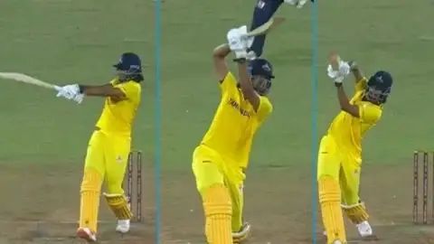 सैयद मुश्ताक अली ट्रॉफी में तमिलनाडु की तरफ से खेलते हुए साई किशोर ने ऐसा तूफानी खेल दिखाया जिसकी किसी को उम्मीद नहीं थी। नंबर-6 पर बल्लेबाजी करने आए इस खिलाड़ी ने शुरुआत में लड़खड़ाई टीम को ना सिर्फ संभाला बल्कि 8 छक्कों की बरसात कर मैच पूरी तरह बदल दिया।